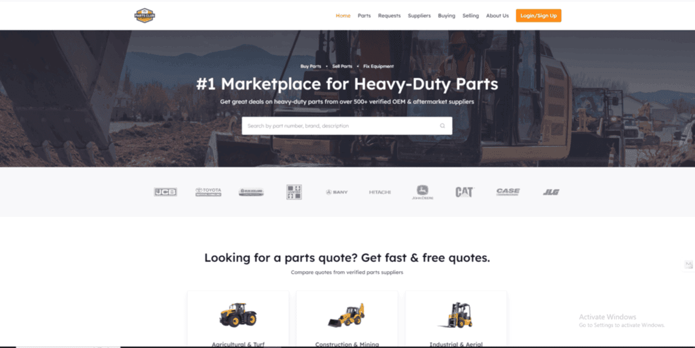 PartsClub — B2B Parts Marketplace