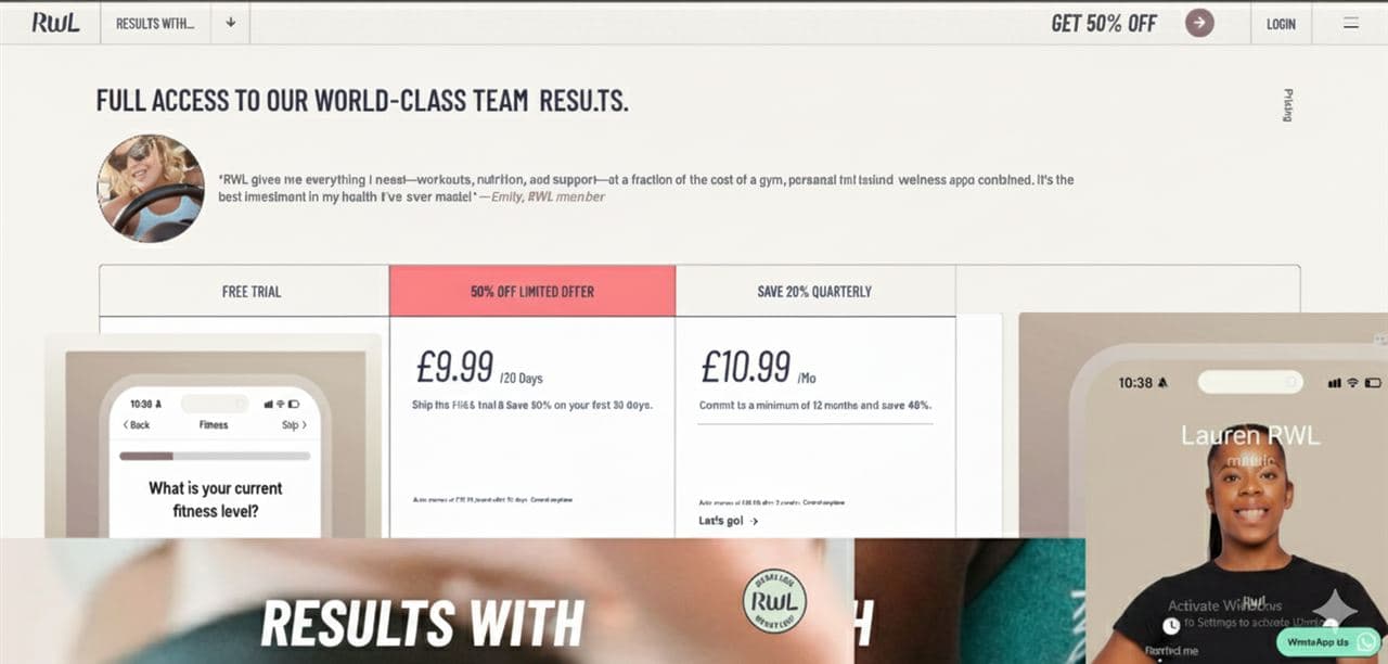 RWL Fitness — Fitness & Wellness Streaming Platform