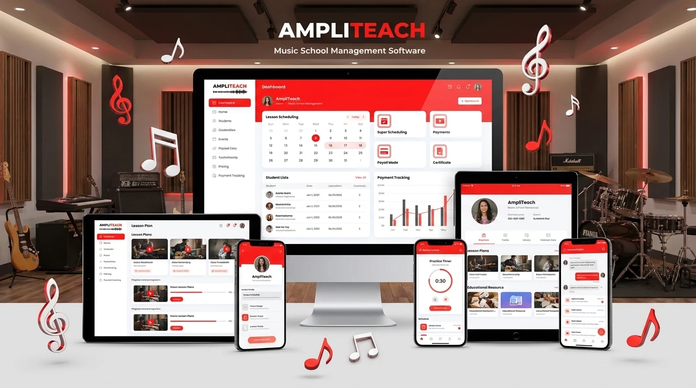 Ampliteach — Music-School Management CRM